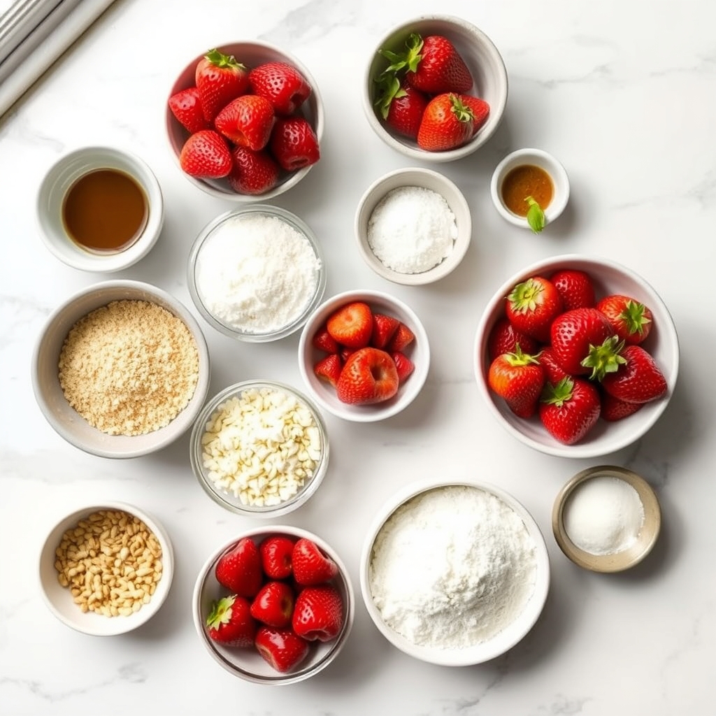 Almond Flour Strawberry Shortcake Cups ingredients