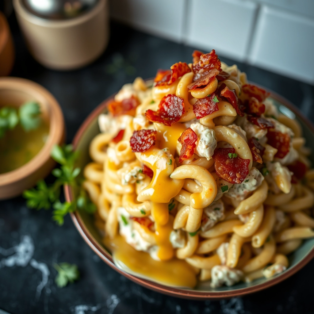 best-chicken-bacon-ranch-pasta