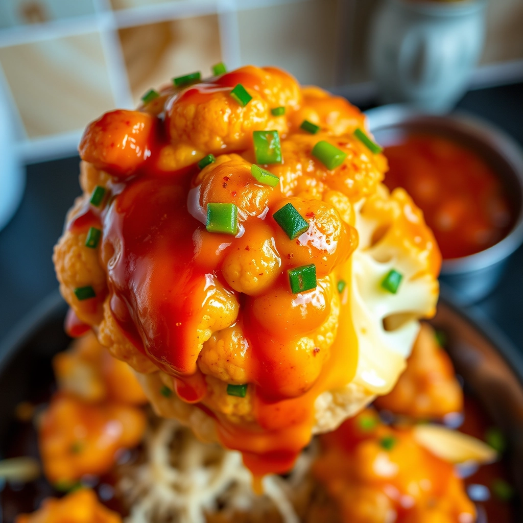 best-sweet-sour-cauliflower-vegan