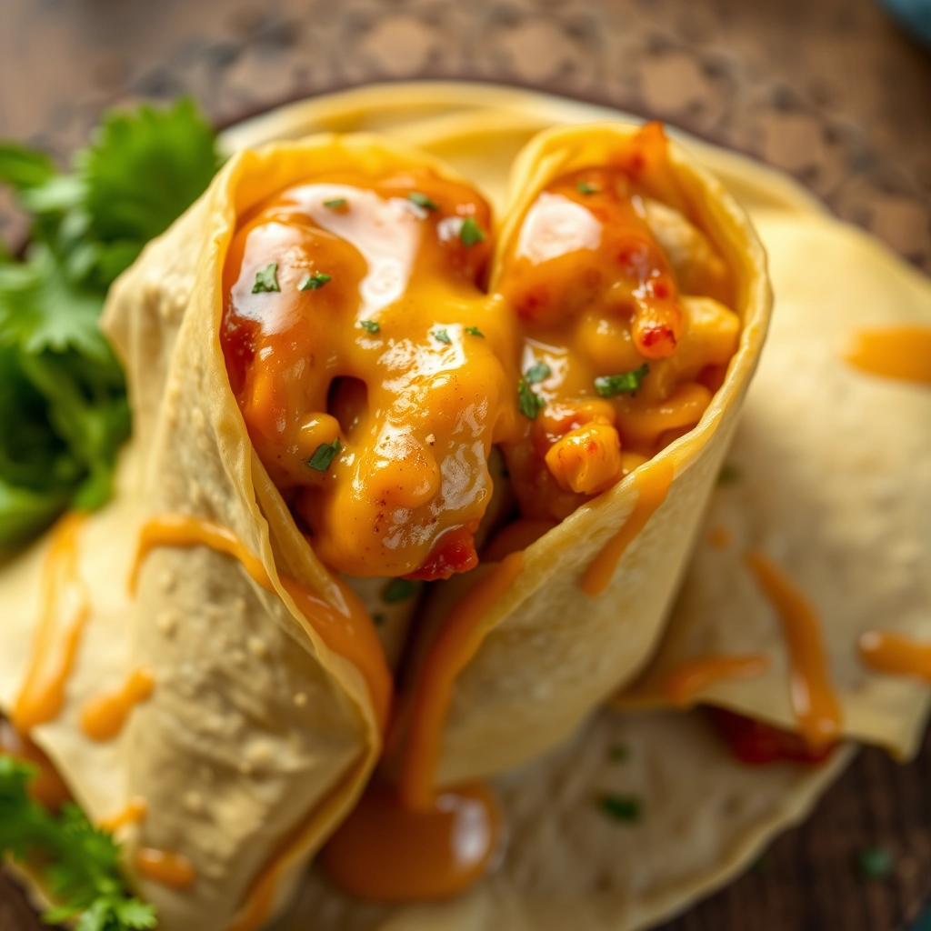 cheesy-garlic-chicken-wraps