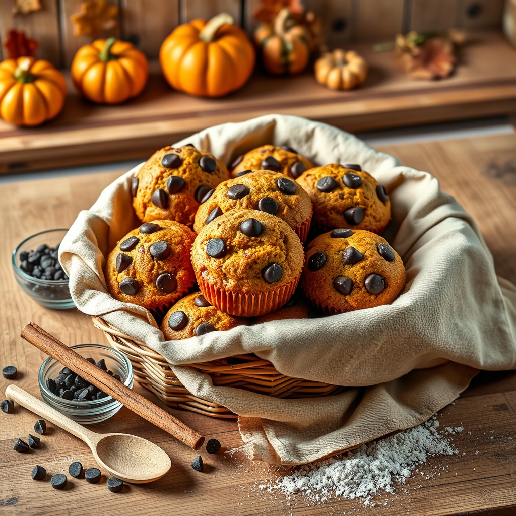 Chocolate Chip Pumpkin Muffins ingredients
