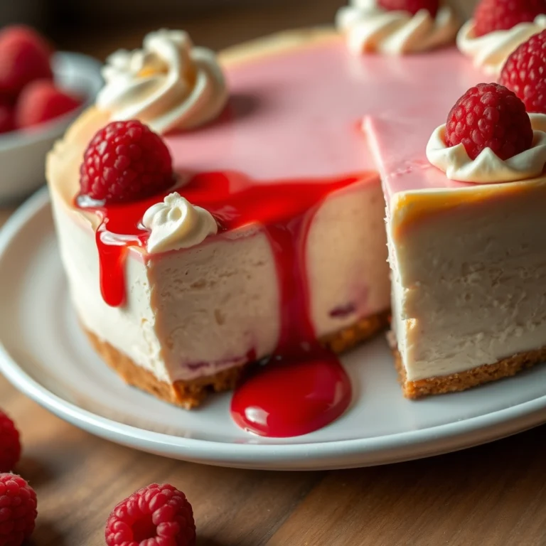 easy-baked-raspberry-cheesecake