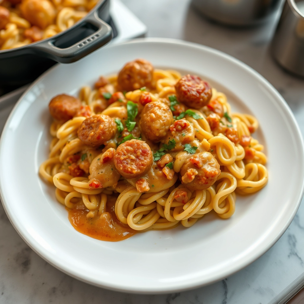 easy-creamy-chicken-sausage-orzo