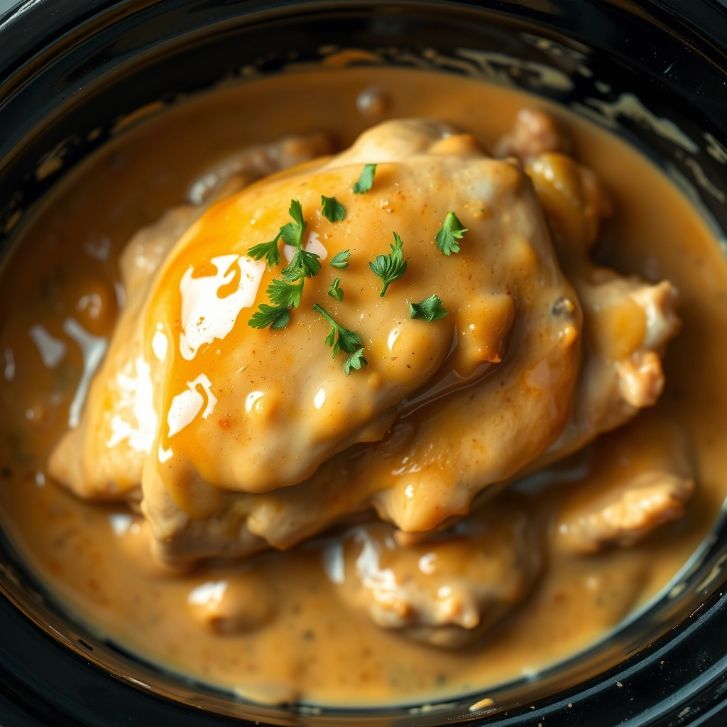 easy-crockpot-angel-chicken-creamy