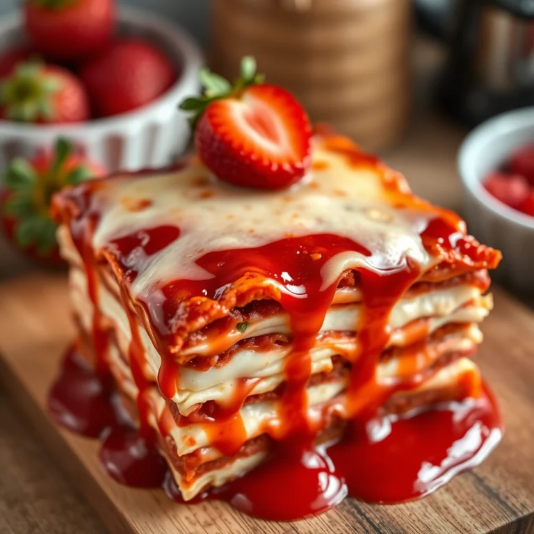 easy-no-bake-strawberry-lasagna