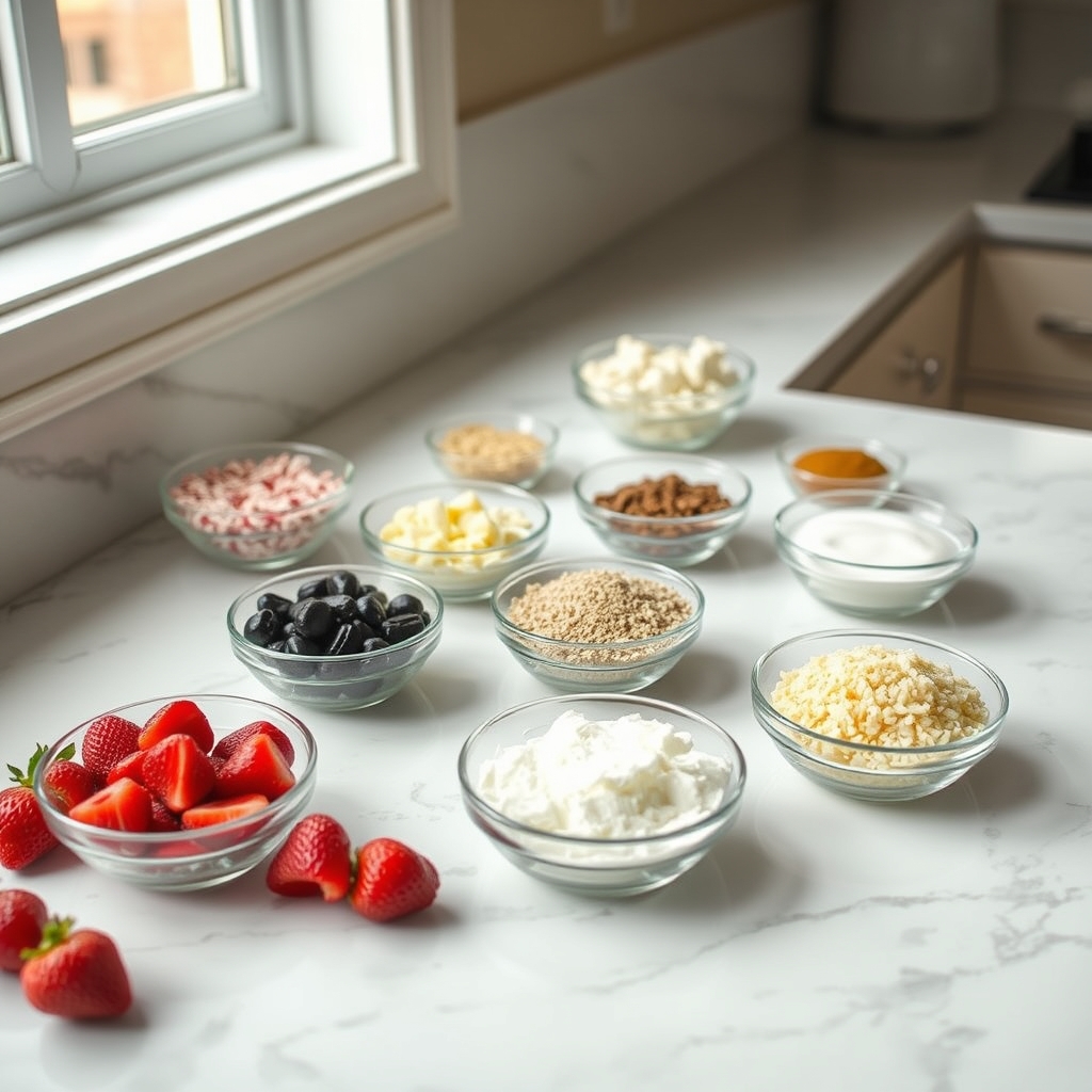 Gluten-Free Strawberry Shortcake Bites (Under 5g Net Carbs) ingredients