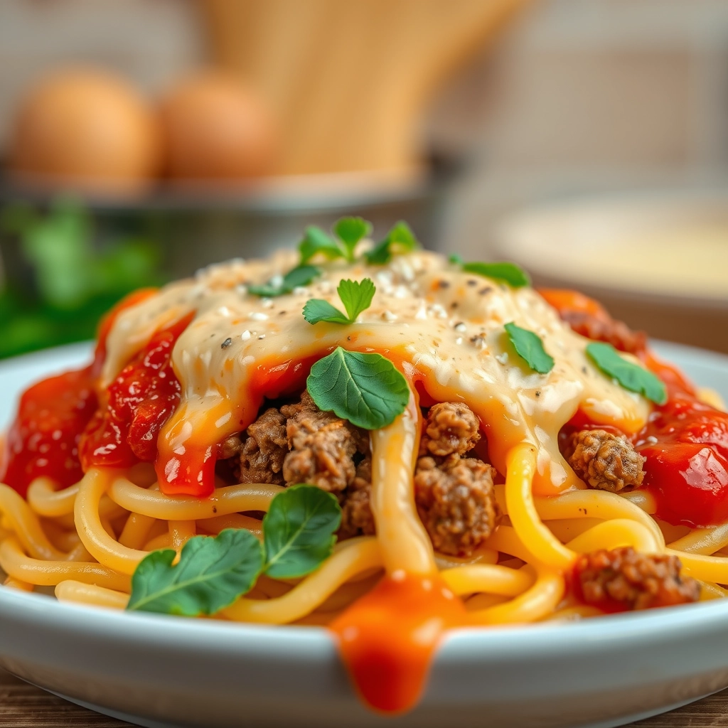 ground-beef-orzo-tomato-cream