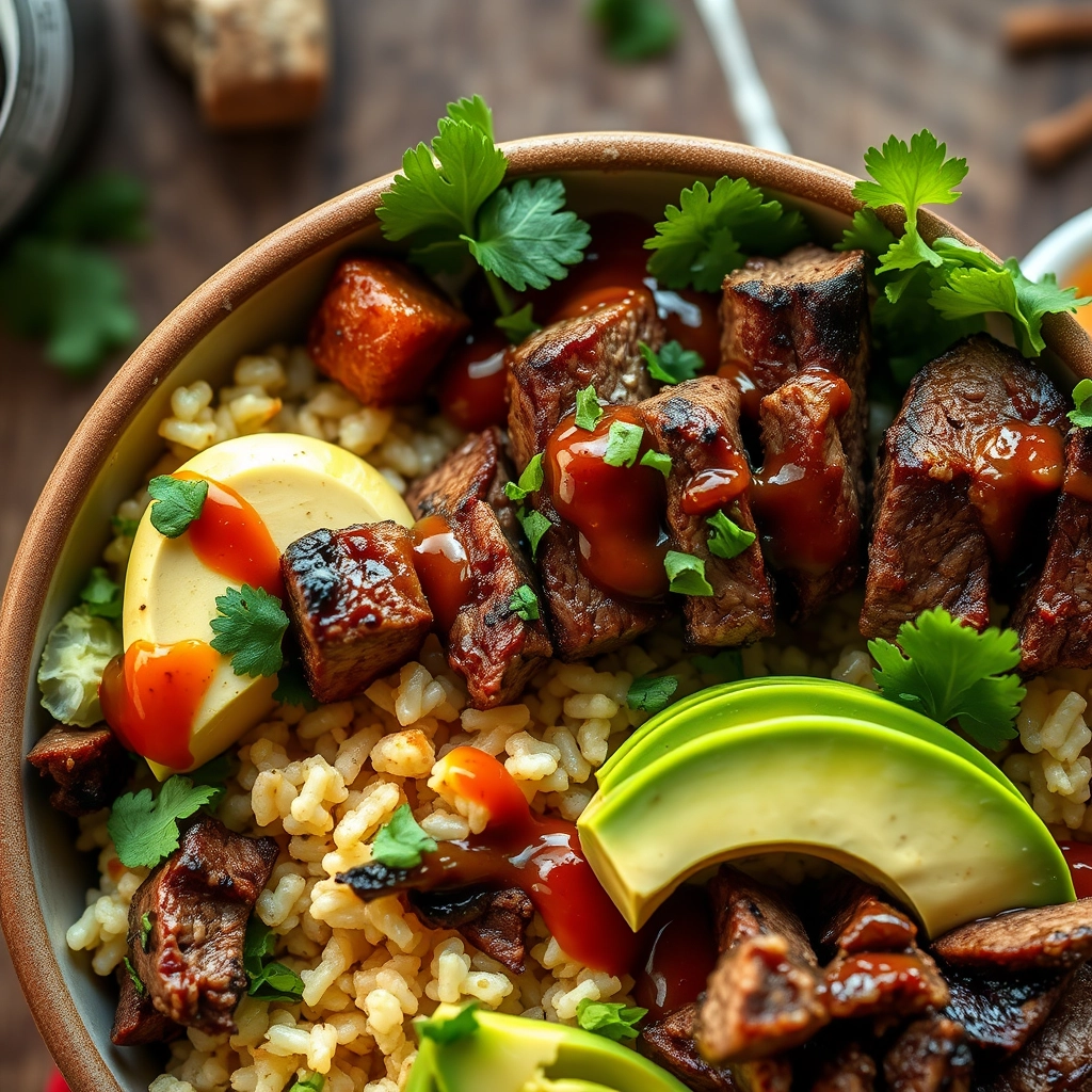 healthy-steak-burrito-bowls