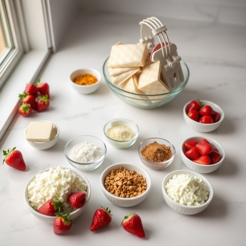 Keto Strawberry Cream Dessert in Minutes ingredients