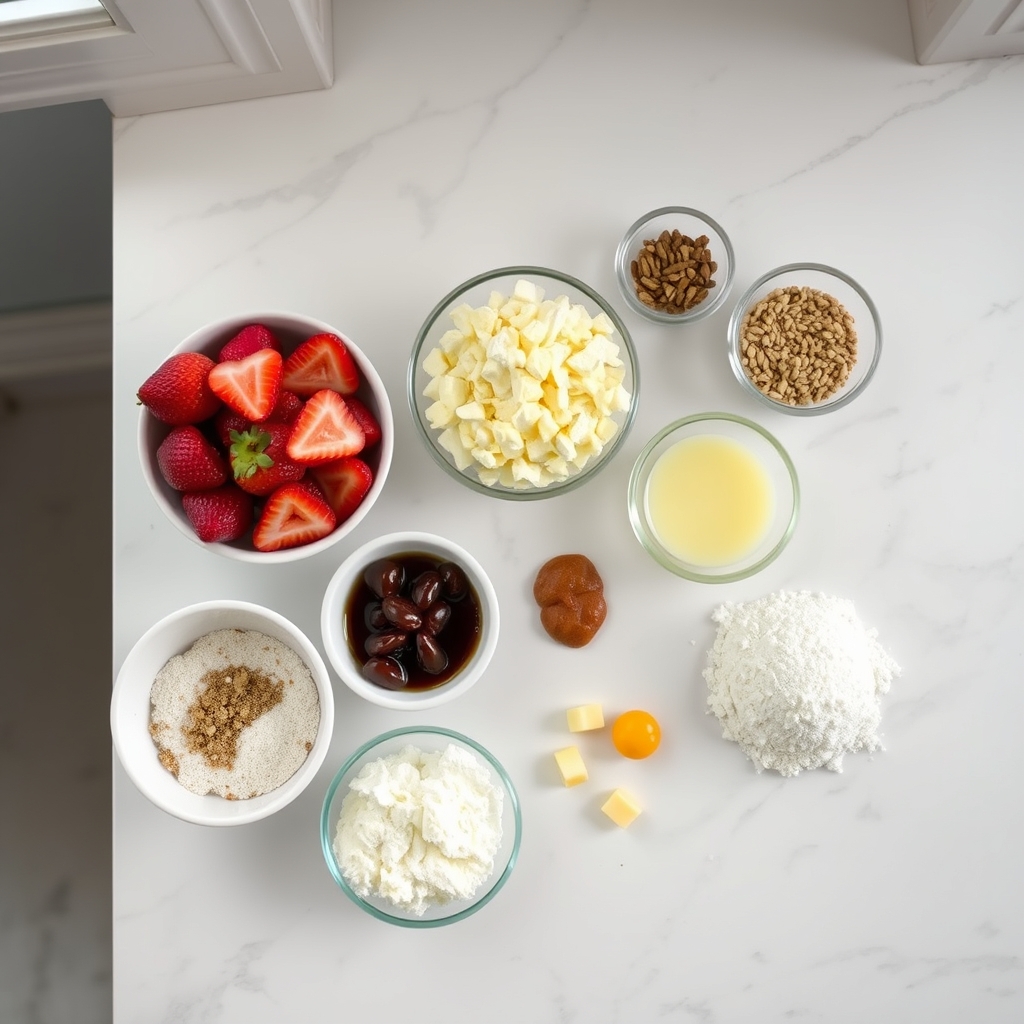 Keto Strawberry Swirl Cheesecake Bites ingredients