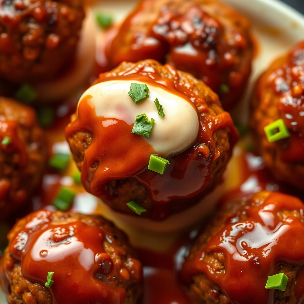 korean-bbq-meatballs-spicy-mayo