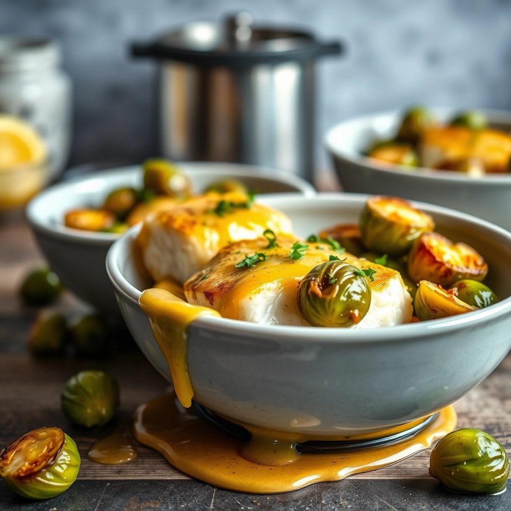 lemon-garlic-butter-cod-bowls