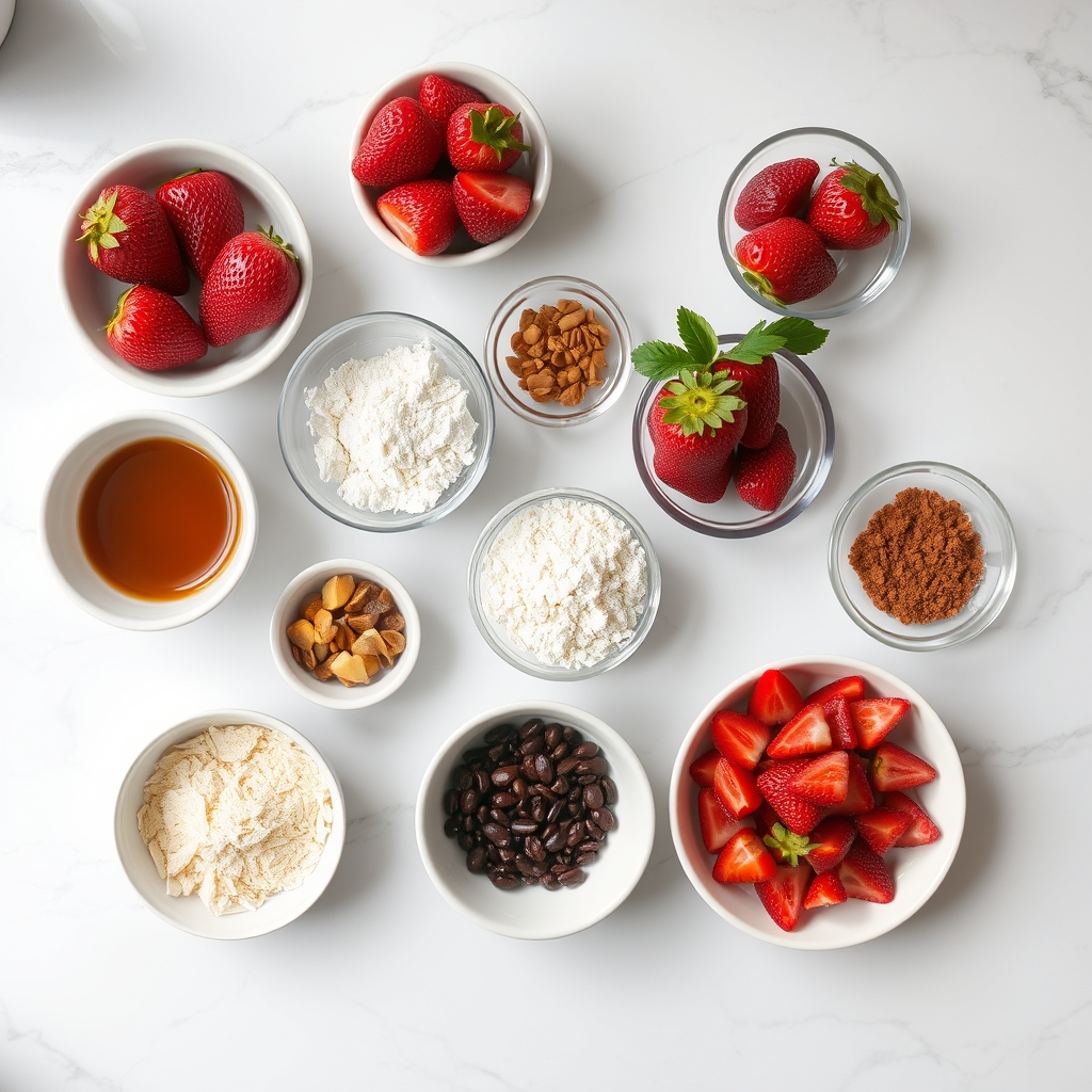 Low Carb Strawberry Cheesecake Trifles ingredients