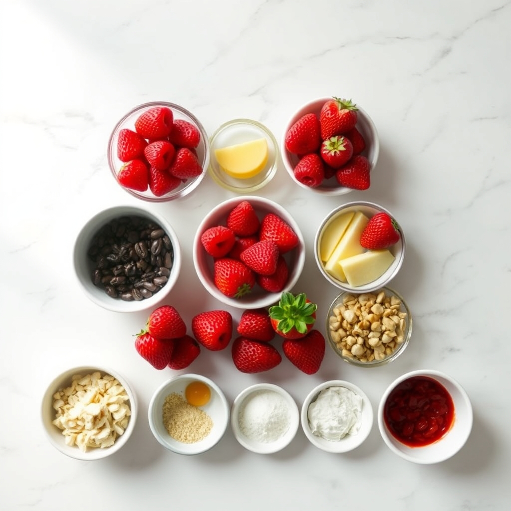 Mini Low Carb Strawberry Shortcake Trifles ingredients