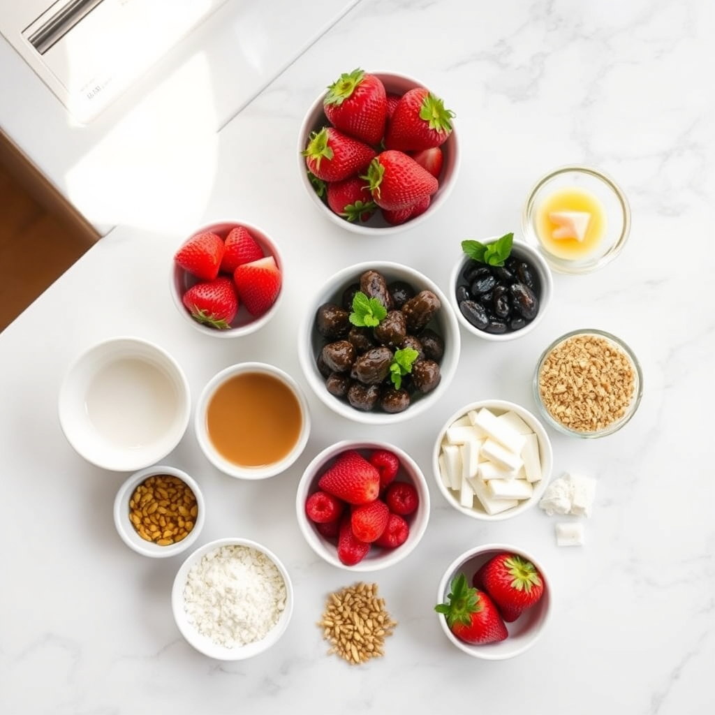 Strawberry Coconut Cream Cups (Low Carb Treat!) ingredients