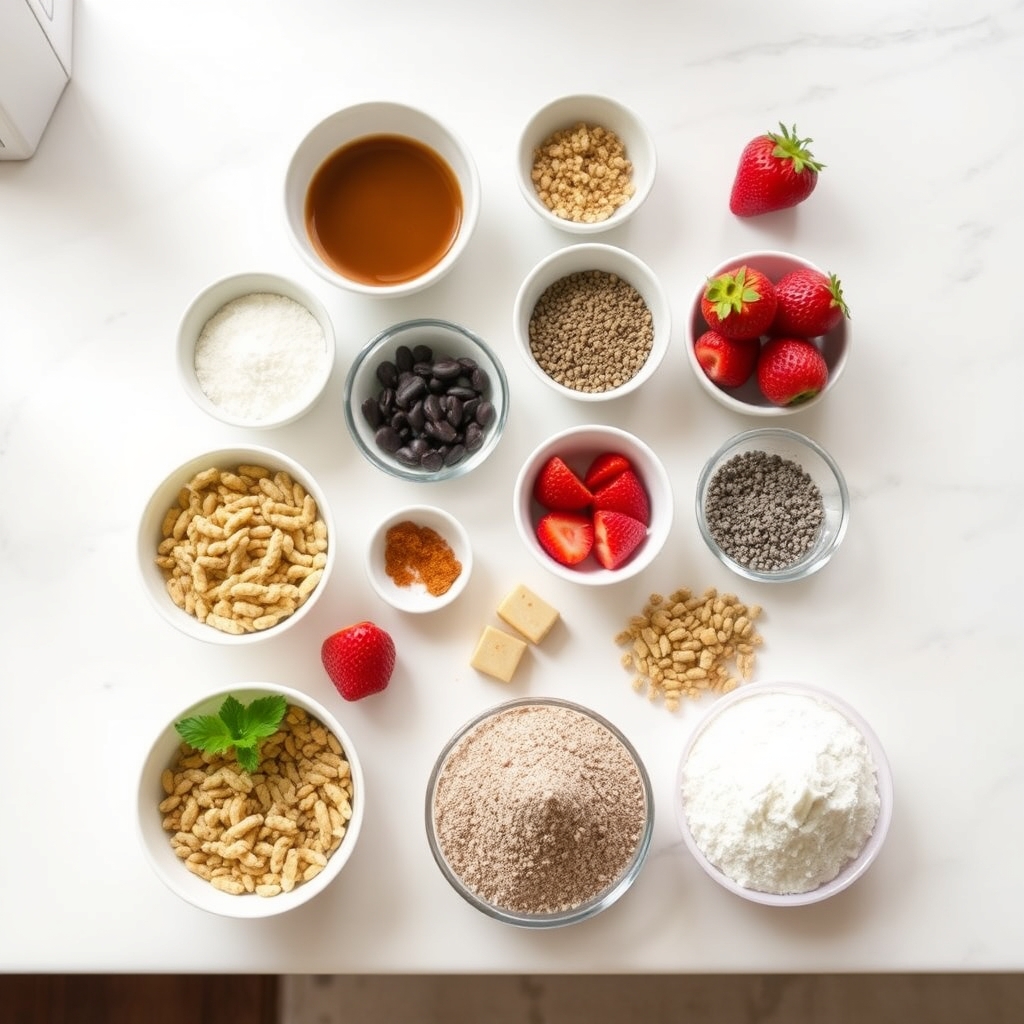 Strawberry Shortcake Chia Pudding (Keto-Friendly) ingredients