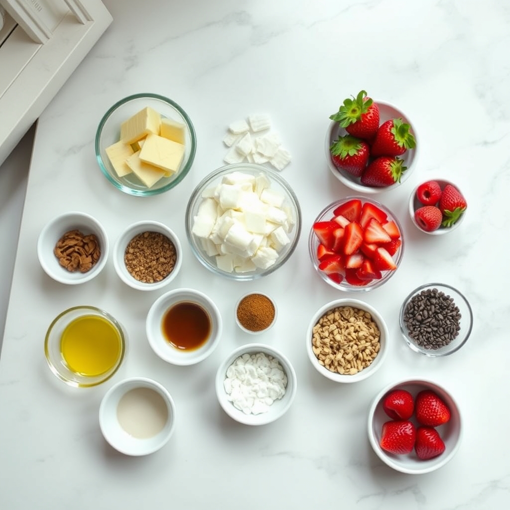 Strawberry Shortcake Yogurt Bites – No Bake ingredients