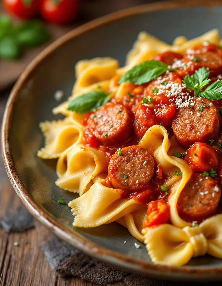 best-italian-sausage-bowtie-pasta