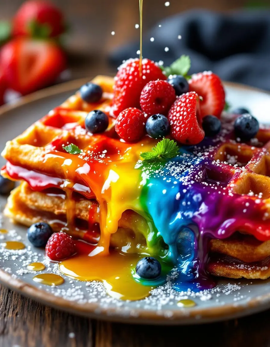 best-rainbow-waffles-recipe
