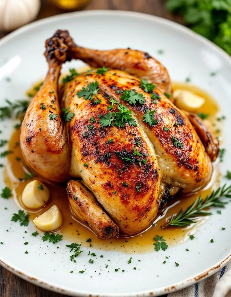 best-roasted-chicken-garlic-herbs