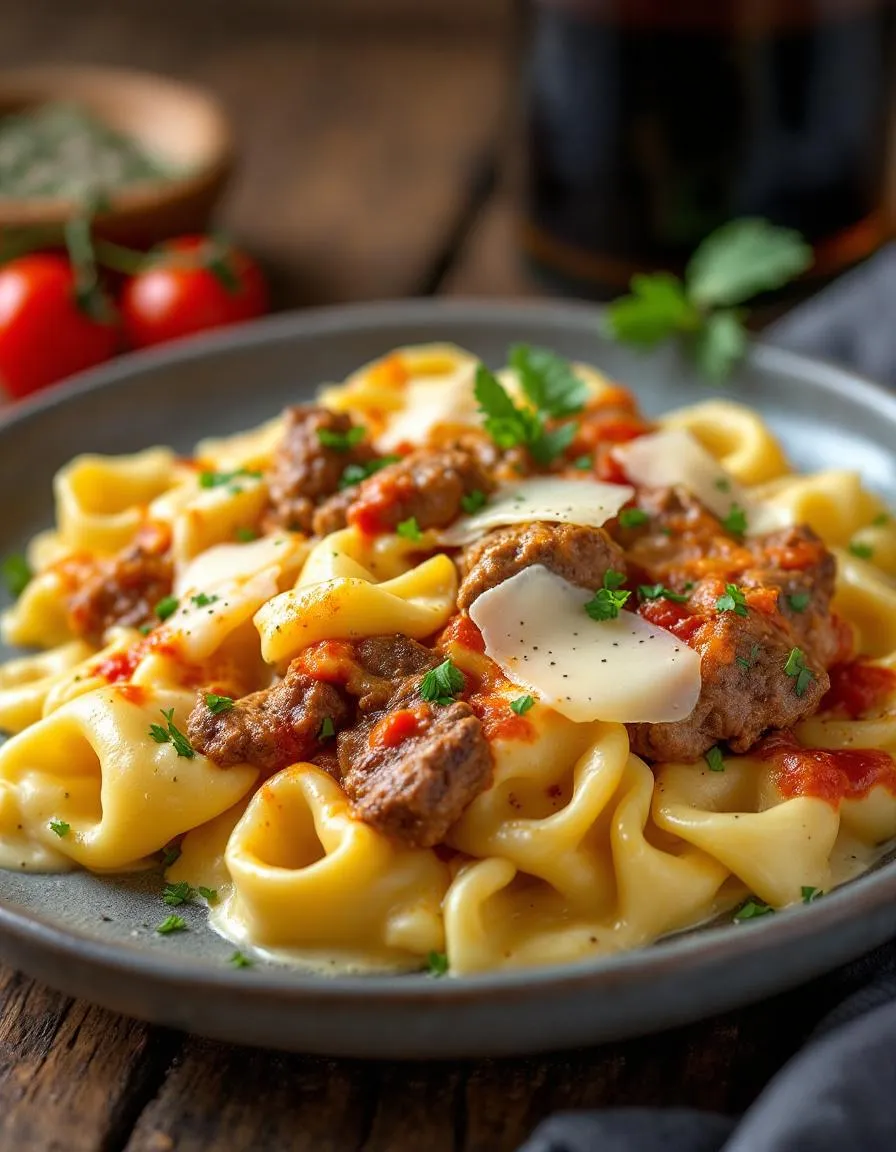 best-savory-cheesesteak-tortellini