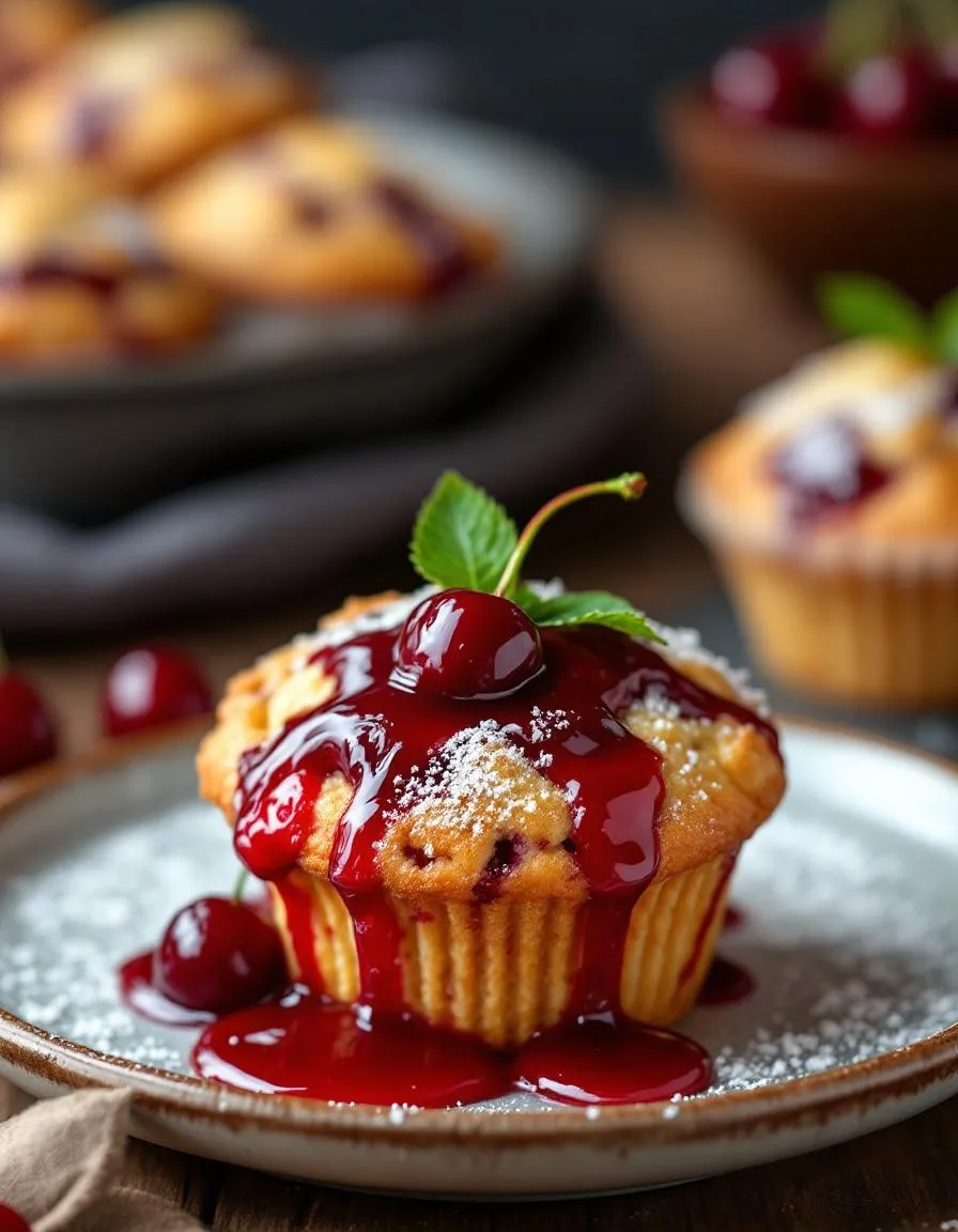 easy-cherry-cobbler-muffins