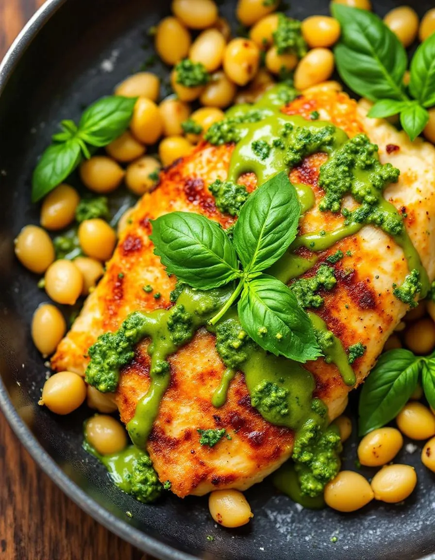easy-crispy-chicken-cannellini-pesto