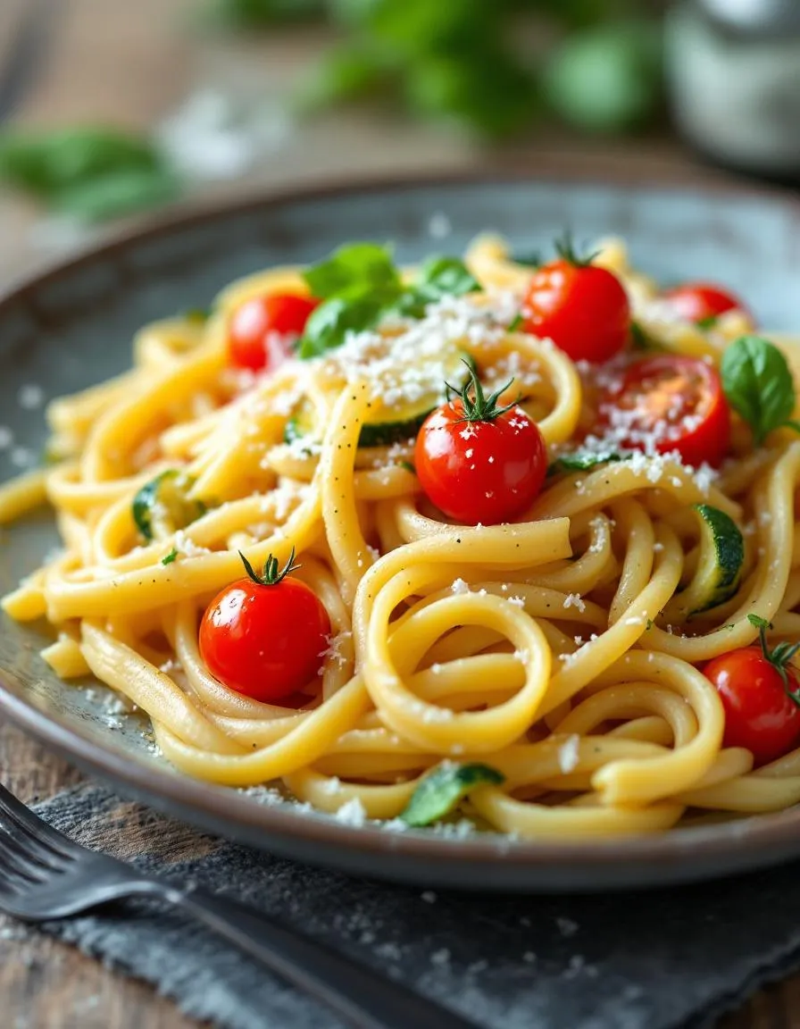 easy-pasta-zucchini-tomatoes