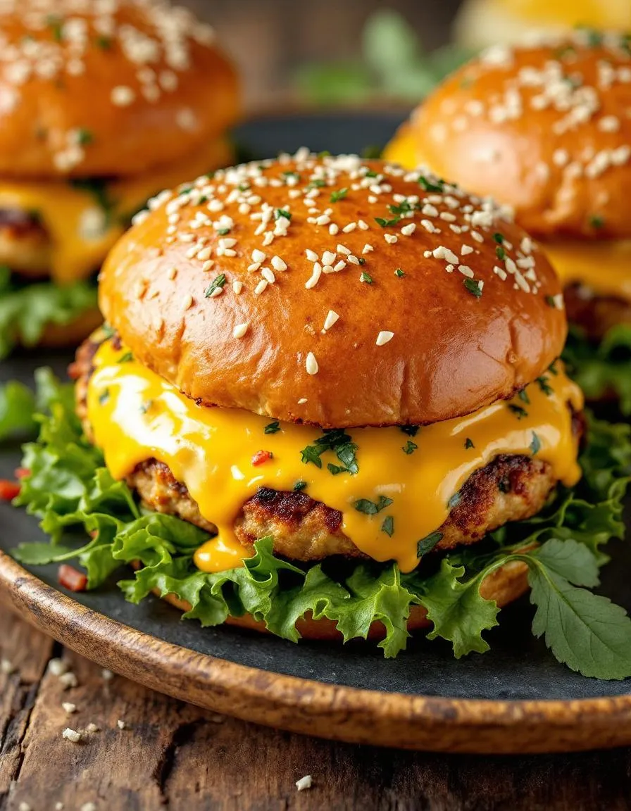 best-cheesy-spinach-chicken-burgers