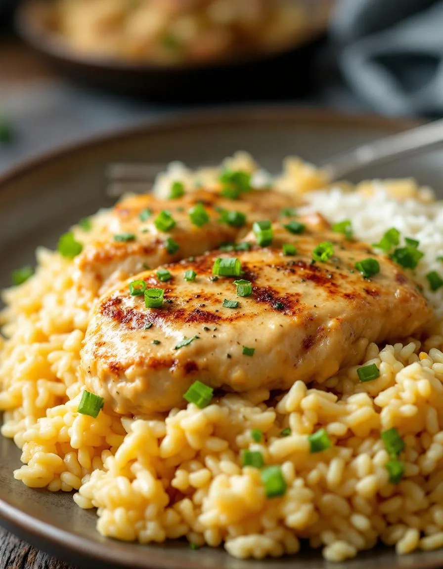 best-creamy-smothered-chicken-rice