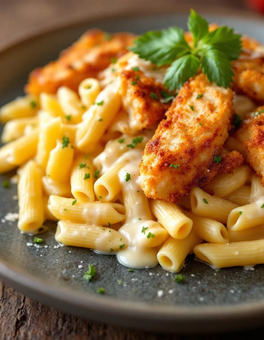 best-crispy-chicken-pasta-delight