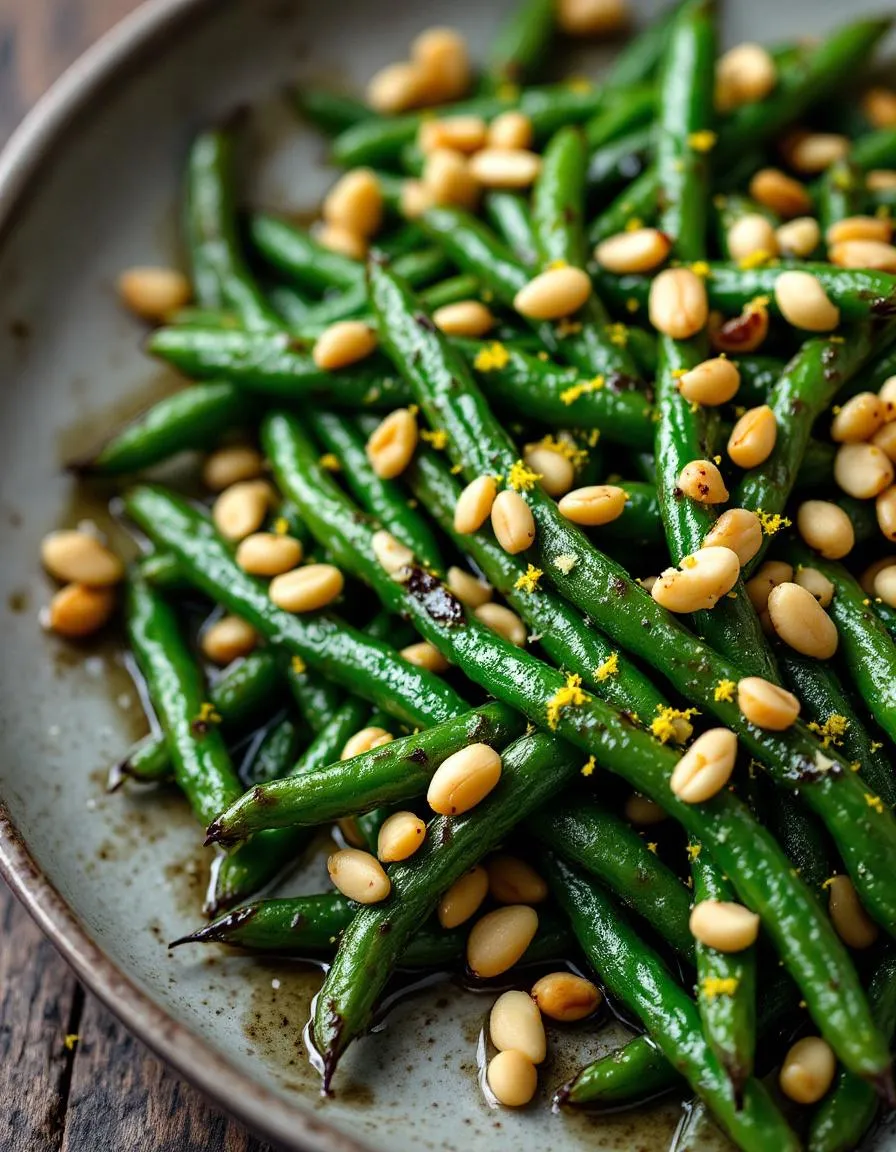 best-lemon-garlic-roasted-green-beans