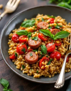easy-one-pot-farro-sausage