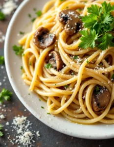 best-mushroom-garlic-spaghetti