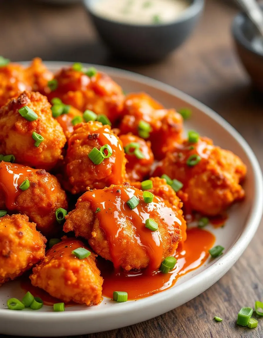 easy-buffalo-garlic-chicken-bites