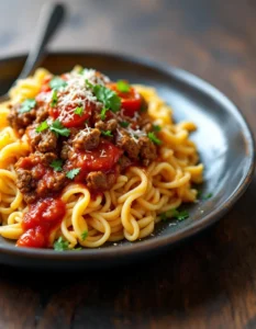 easy-ground-beef-orzo-tomato