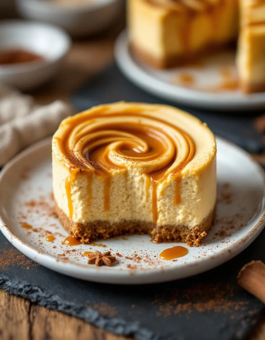 easy-mini-pumpkin-swirled-cheesecakes