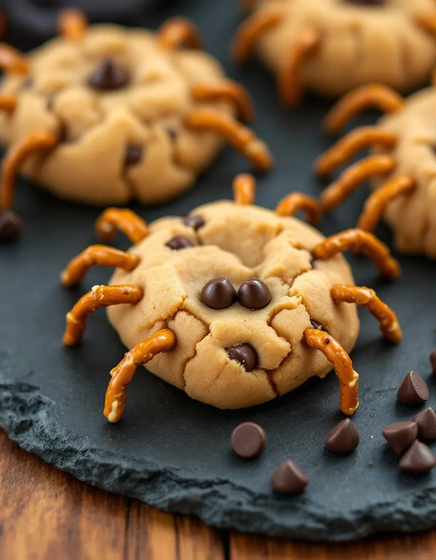 easy-peanut-butter-spider-cookies
