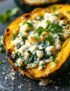 easy-stuffed-acorn-squash-creamed-spinach