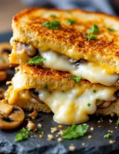 ultimate-garlic-mushroom-grilled-cheese