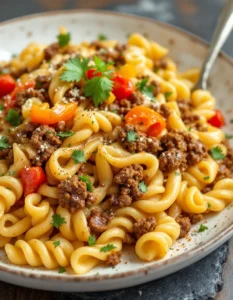 easy-creamy-cajun-beef-rotini