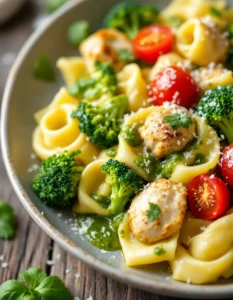 easy-pesto-chicken-tortellini-veggies