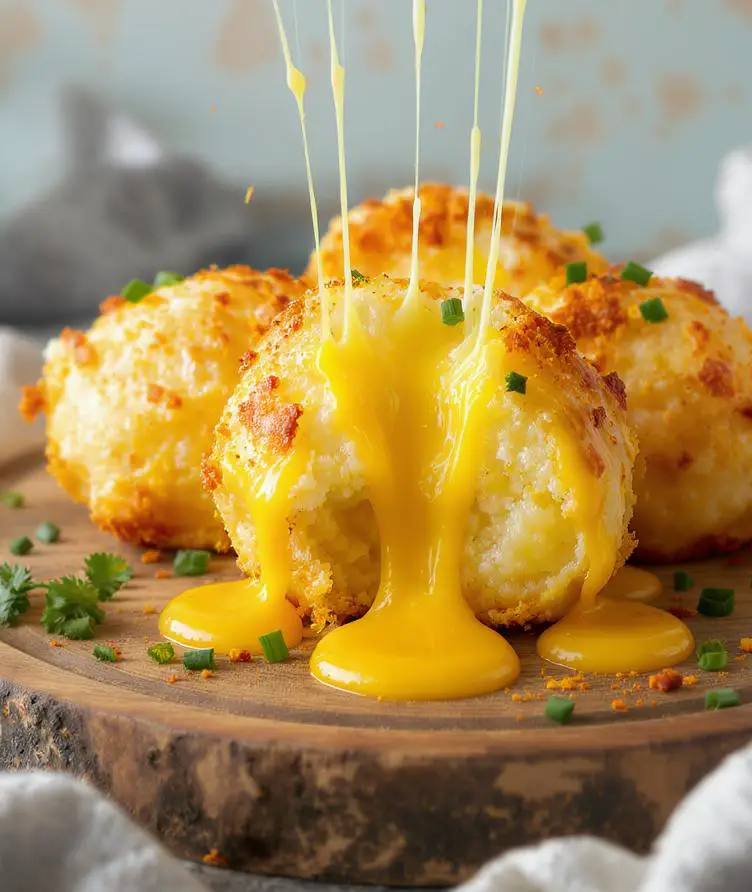 Easy Crispy Cheesy Potato Puffs Recipe