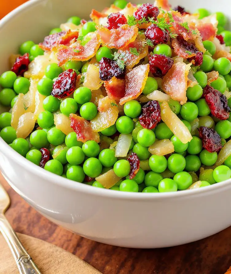 Fresh Thanksgiving Peas Side Dish