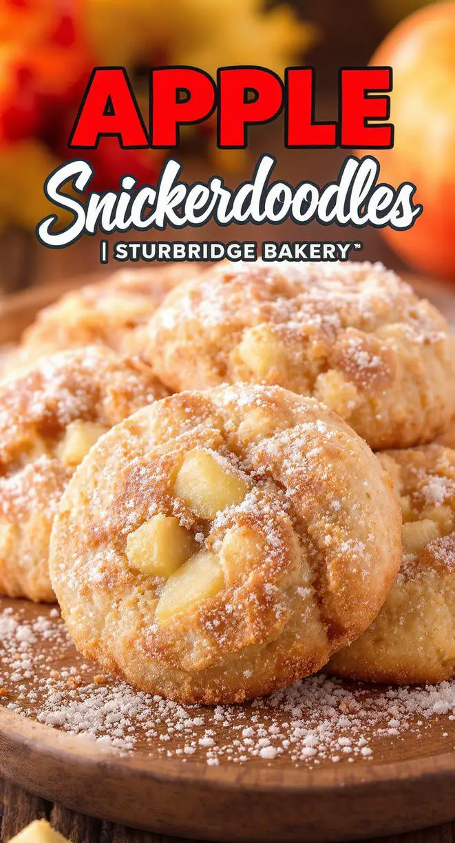 Soft Chewy Apple Snickerdoodle Cookies