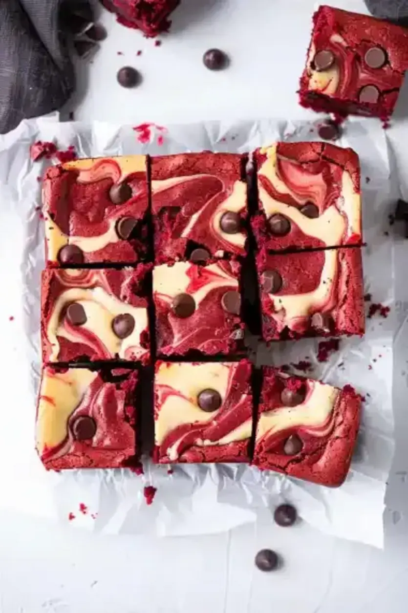 Valentine’s Red Velvet Brownies