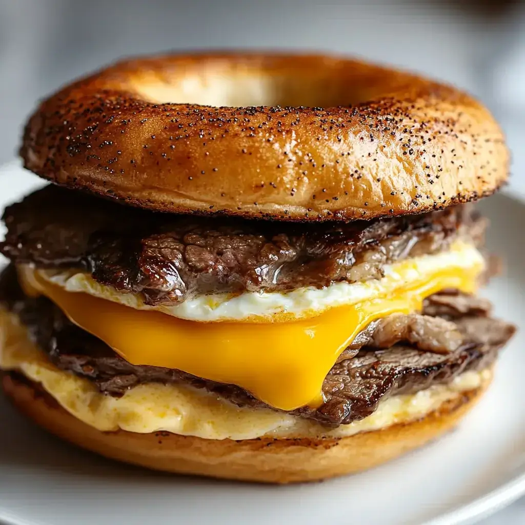 Copycat McDonald’s Steak Egg and Cheese Bagel Made Easy