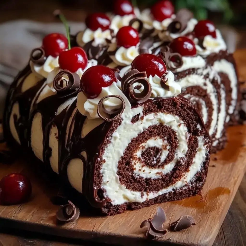 Black Forest Cake Roll