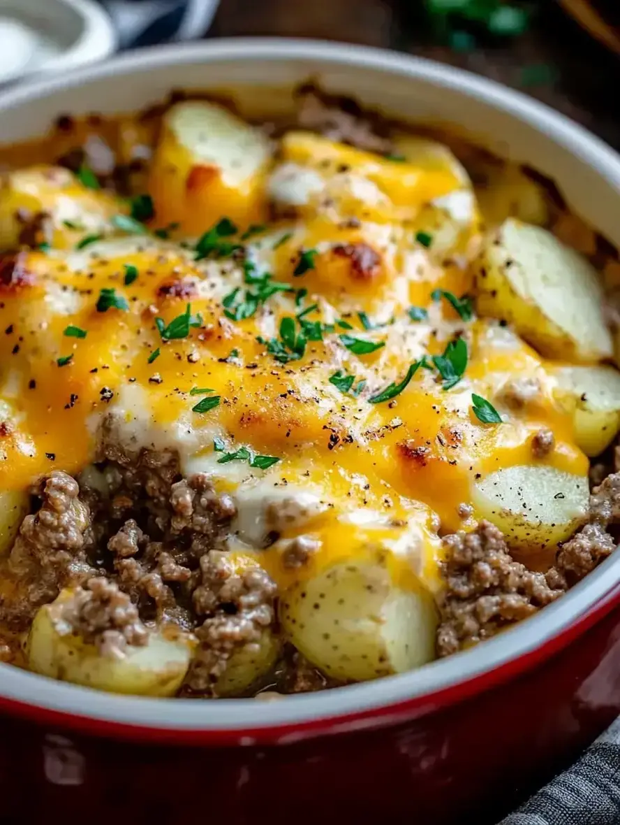 Easy Ground Beef Potato Bake