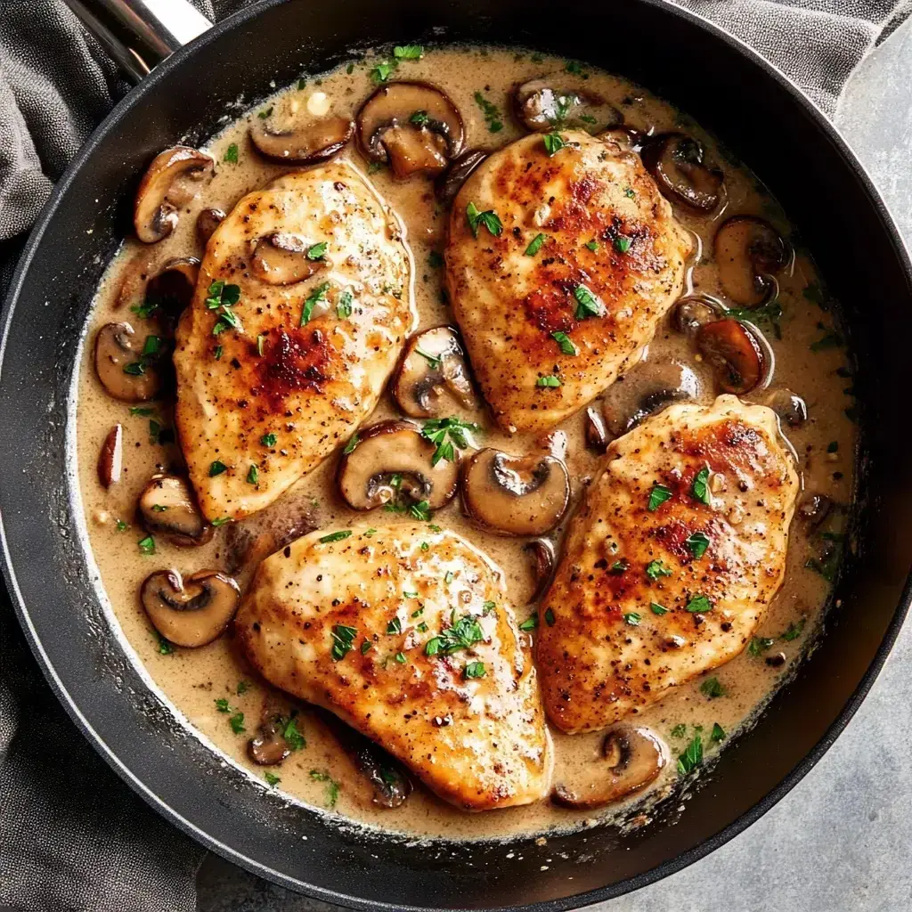 Easy Creamy Chicken Marsala